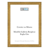 Cornice Classica su Misura - Modello Galleria Borghese Foglia Oro